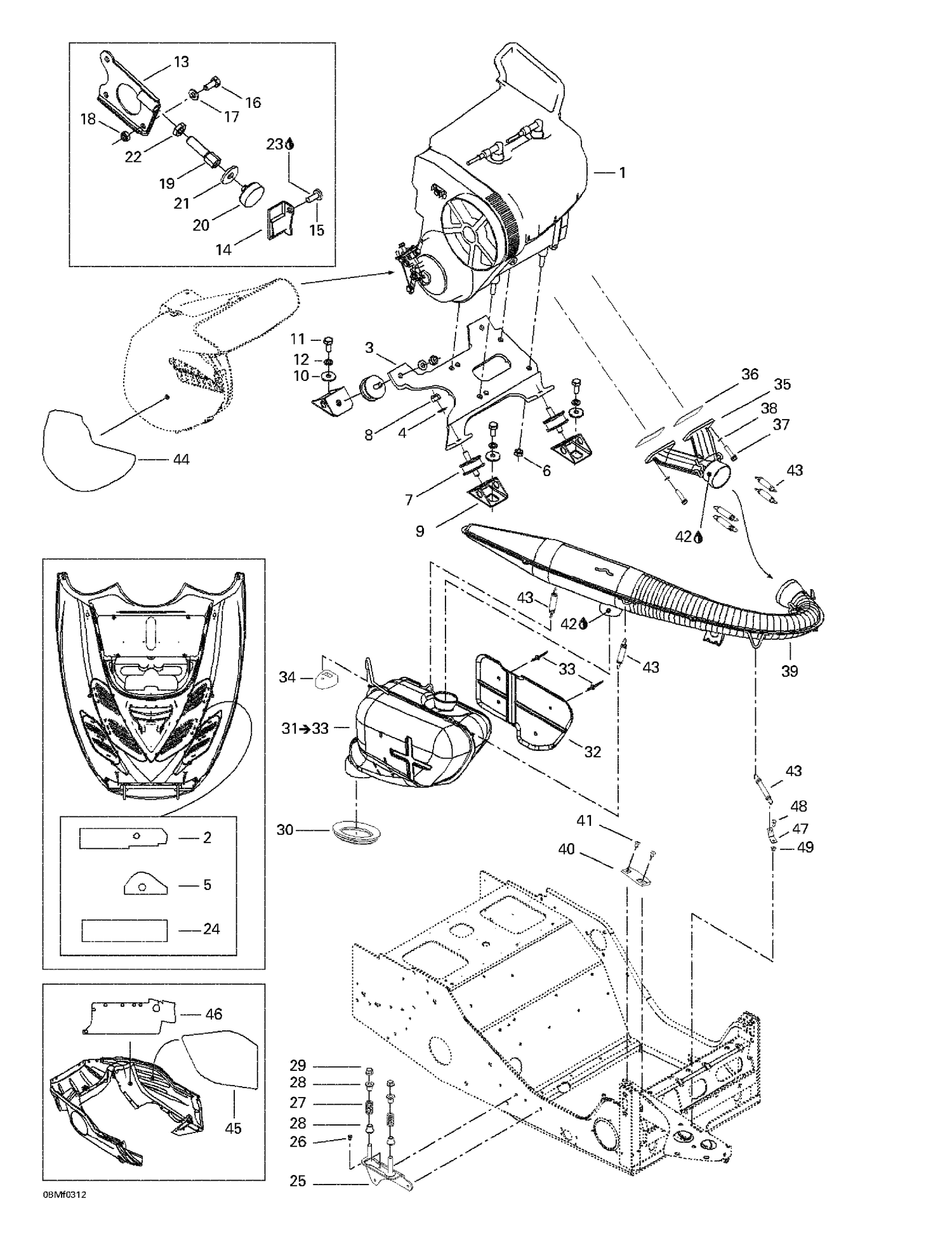 01- Engine Support And Muffler