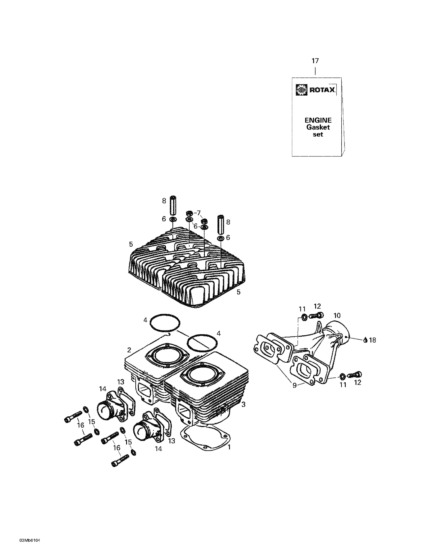 01- Cylinder, Intake Exhaust Manifold