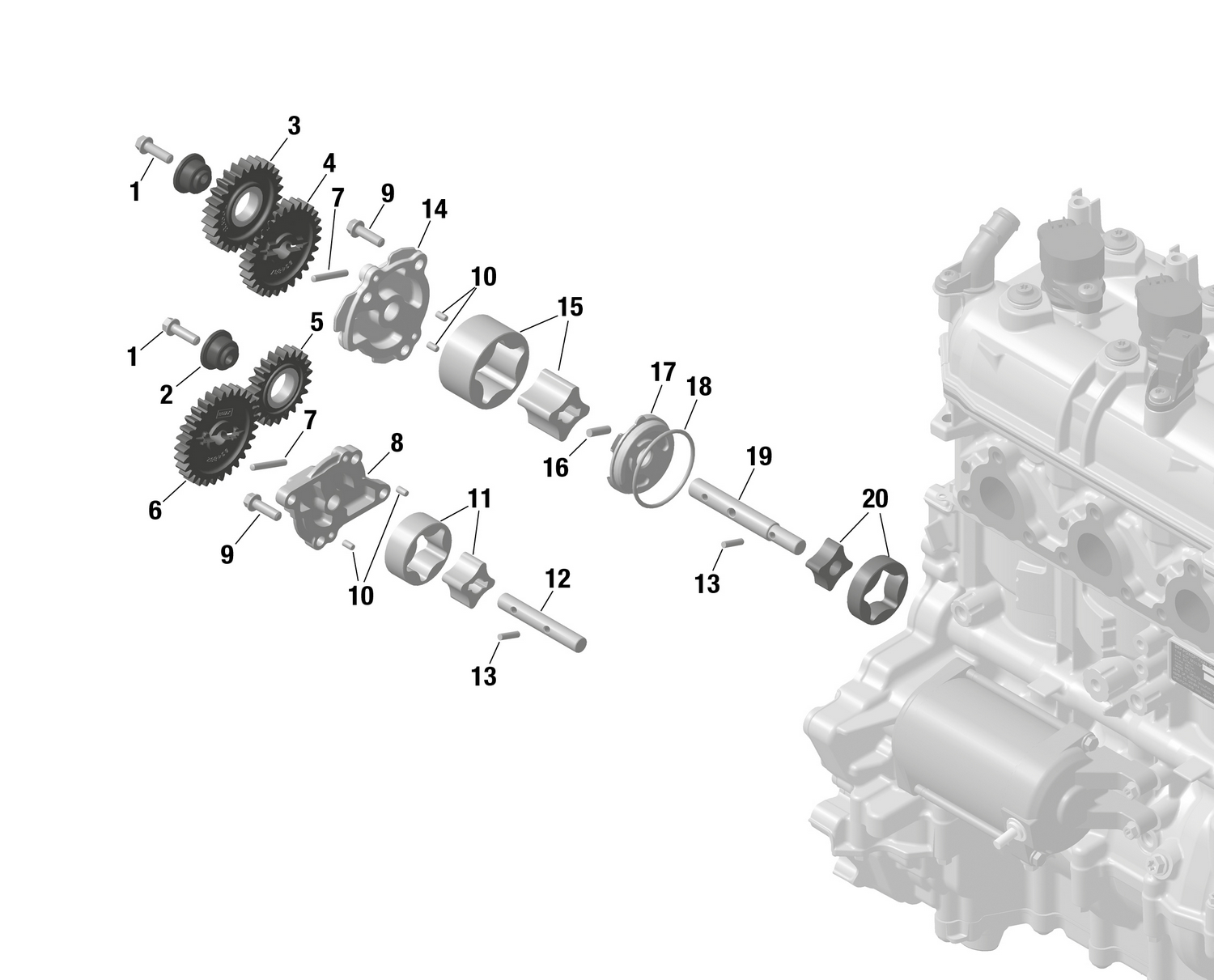 01- ROTAX - Oil Pump