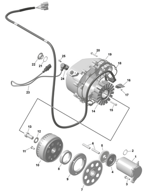 01- Rotax - Magneto And Electric Starter Schematic