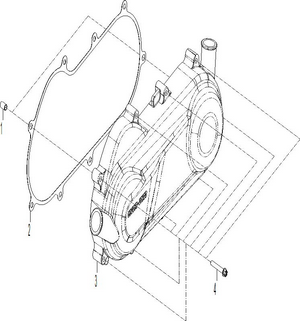02- Engine - Crankcase Cover Lh Schematic