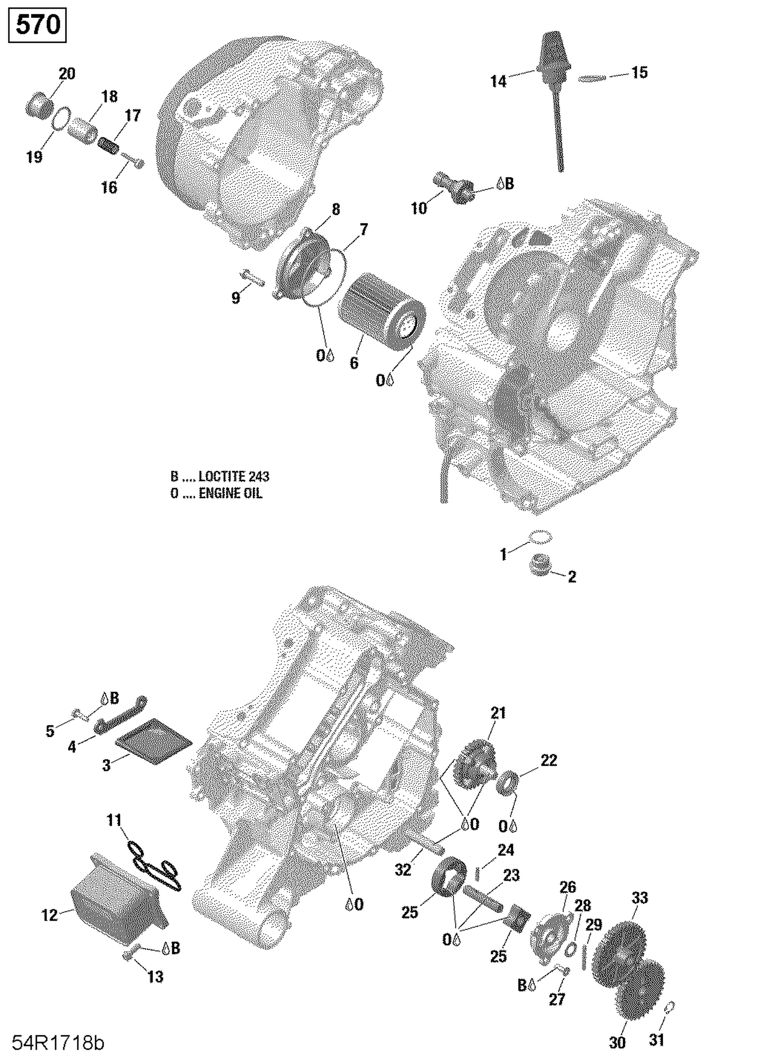 01- Engine Lubrication - 570 EFI (Package PRO)