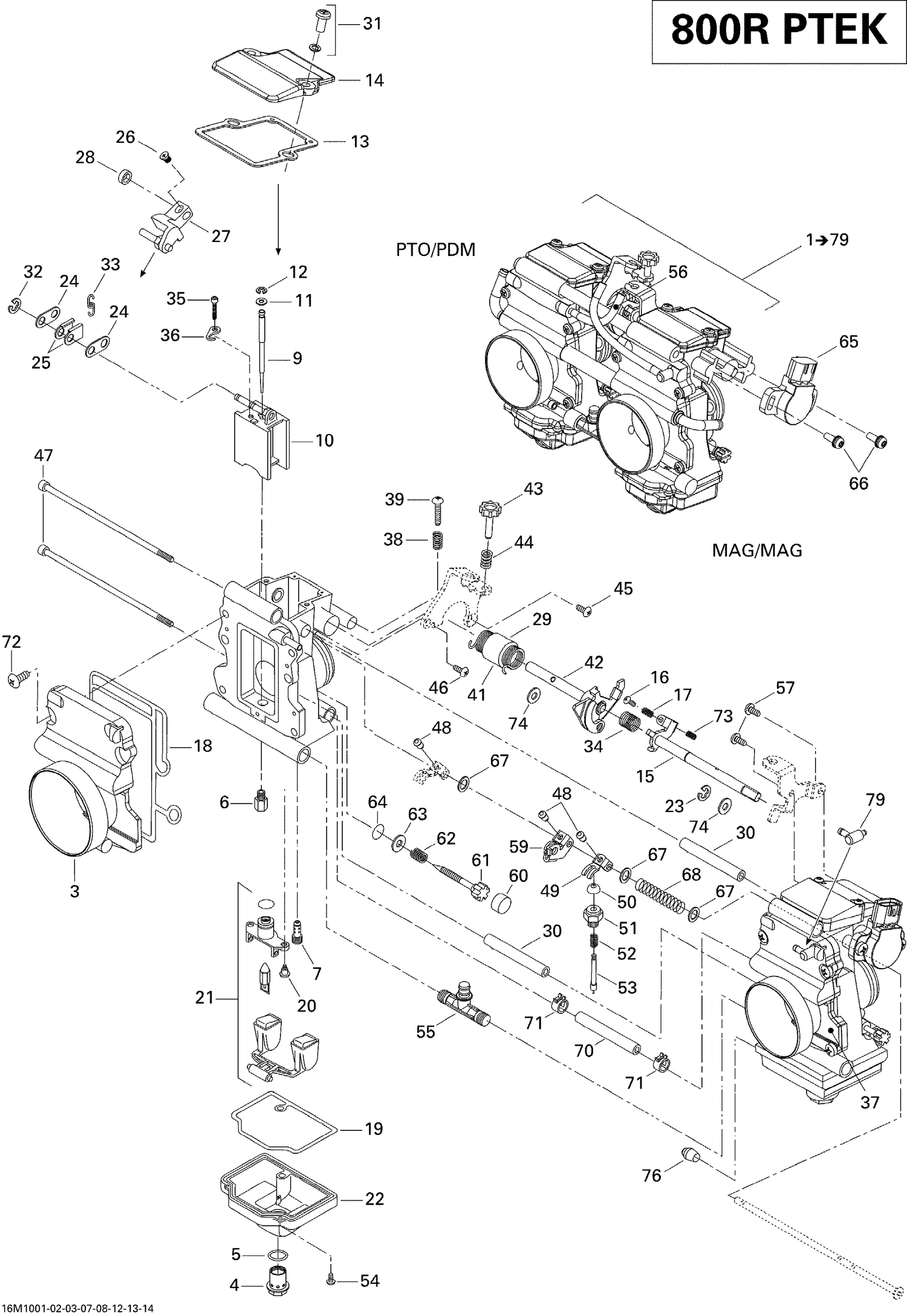 02- Carburetor 800R PTEK