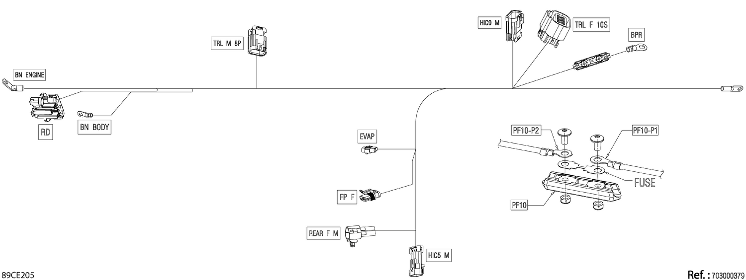 08- Electric - Voltage Regulator Wiring - 710008407