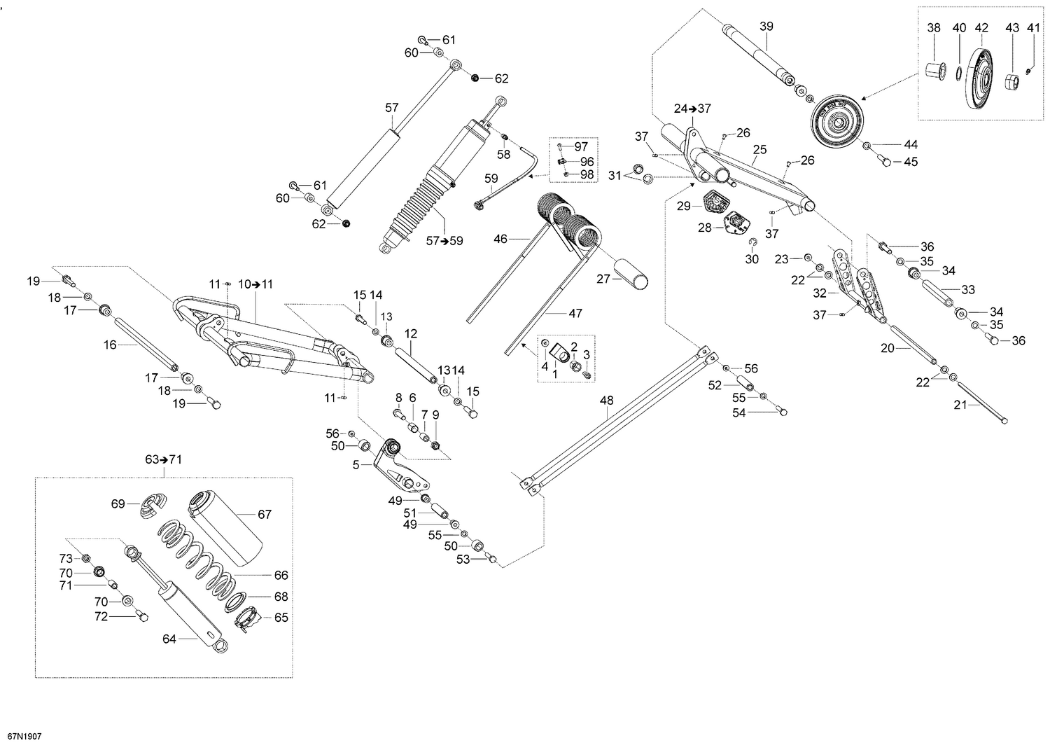 08- Rear Suspension - Upper Section - LE