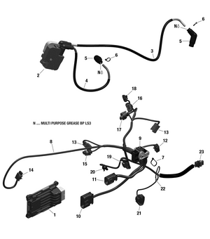 01- Rotax - Engine Harness And Electronic Module - 211 Schematic