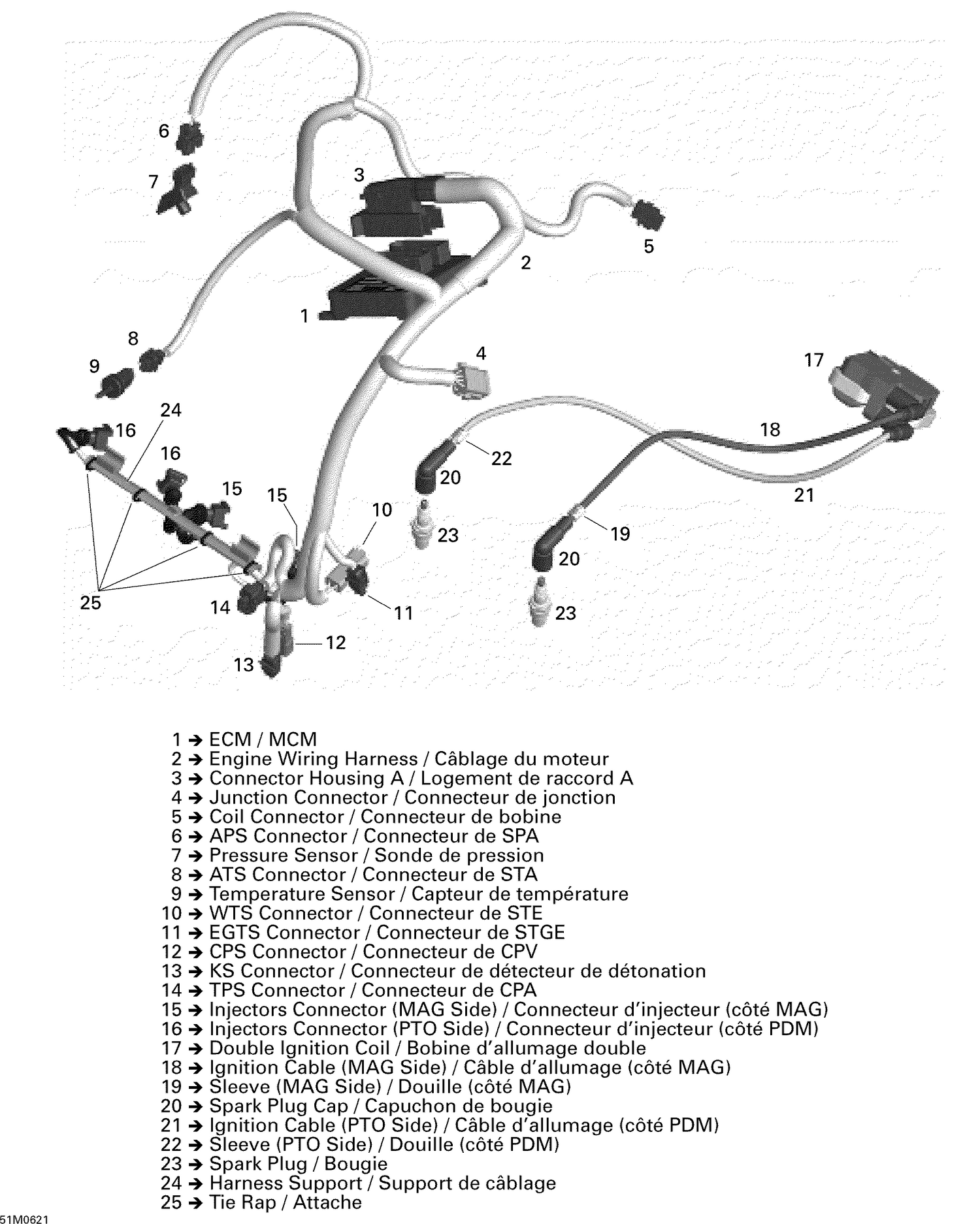 10- Engine Harness And Electronic Module