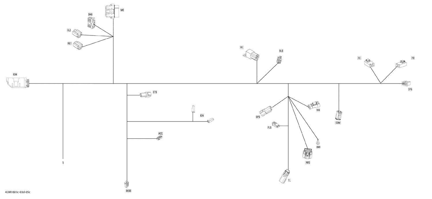 10- Electrical Harness - 600 CARB Engine