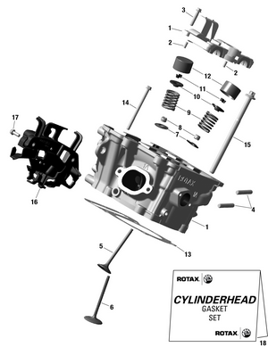 01- Rotax - Cylinder Head Schematic