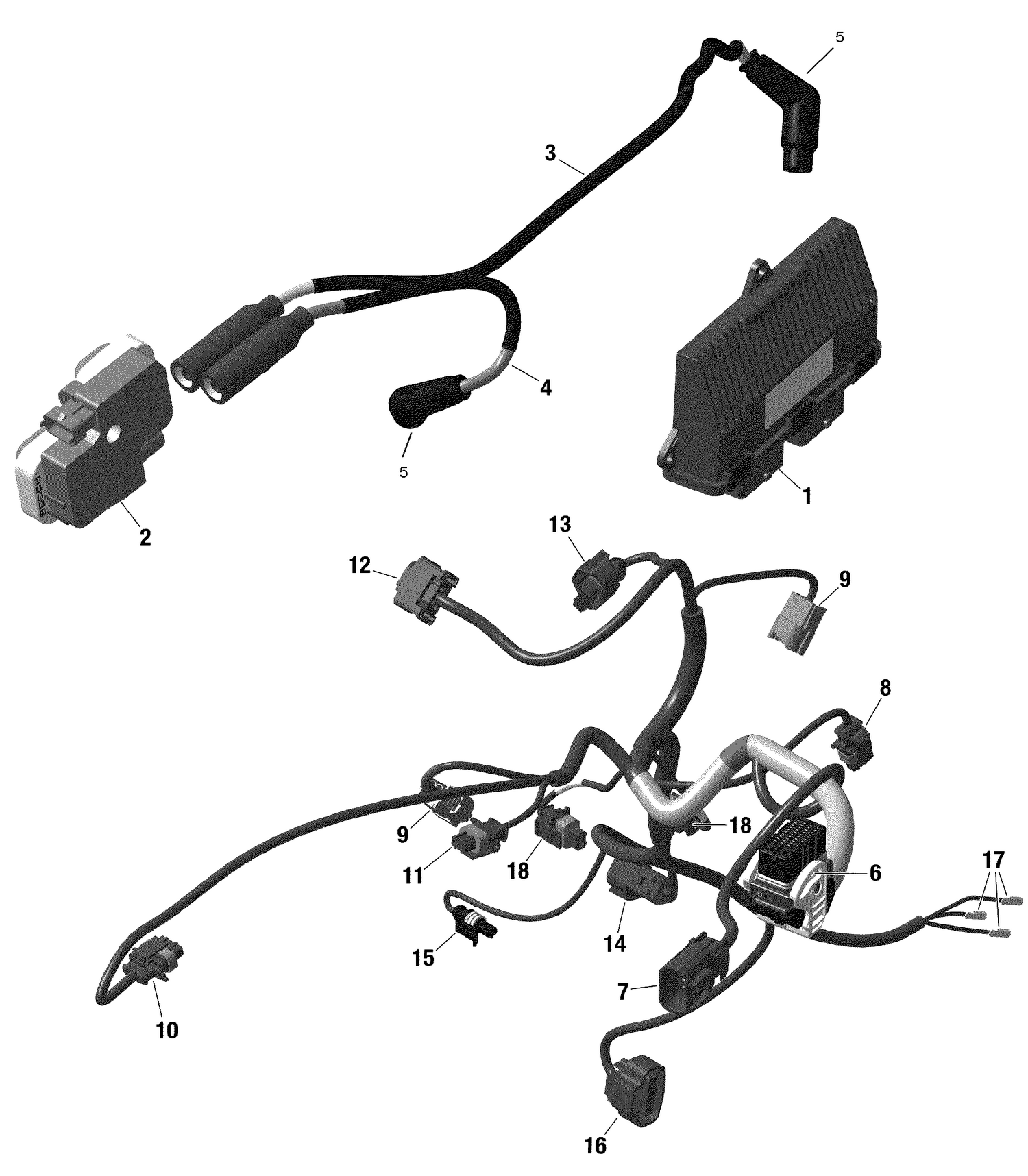 10- Engine Harness And Electronic Module - 322