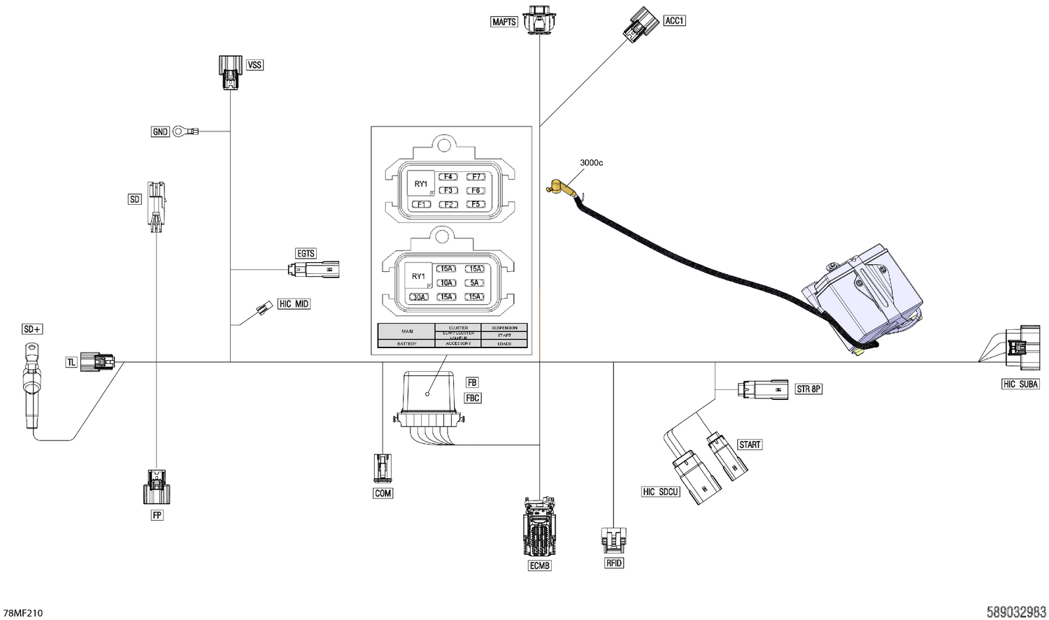 08- Electric - Main Harness - 515179388