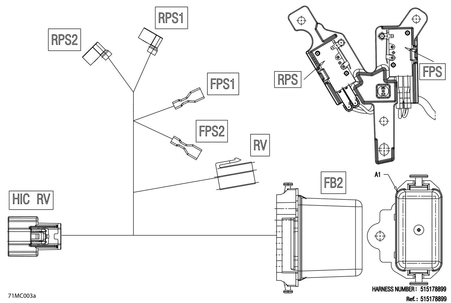 08- Electric - Reverse Wiring Harness - 515178899