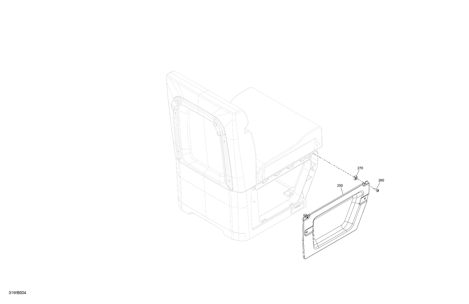 07- FURNITURE - Seat Side Panel (RH)