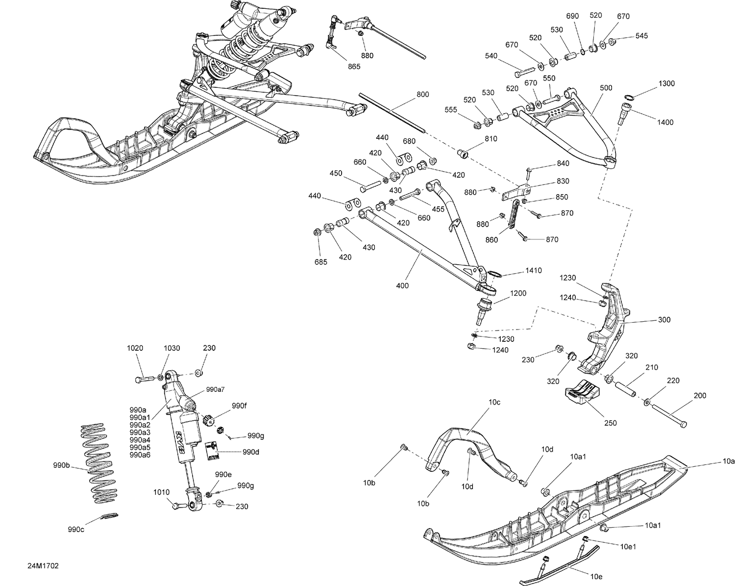 07- Front Suspension And Ski - All Models