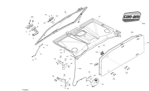 09- Cab - Winshield And Rear Window Schematic