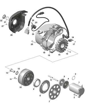 01- Rotax - Magneto And Electric Starter Schematic