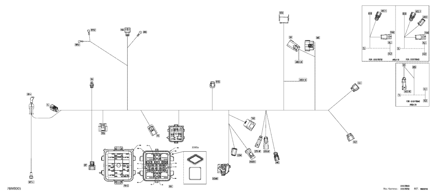08- Electric - Main Harness - 515178732