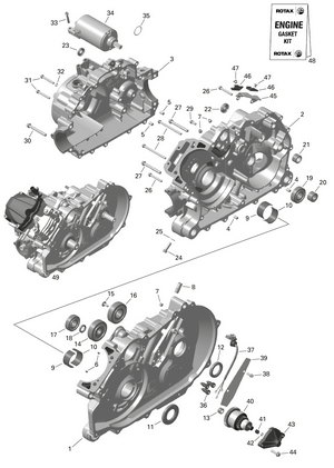 01- Rotax - Crankcase Schematic