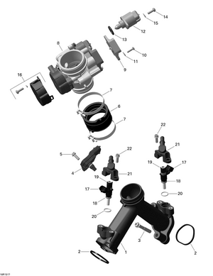 02- Air Intake Manifold And Throttle Body _18r1517 Schematic