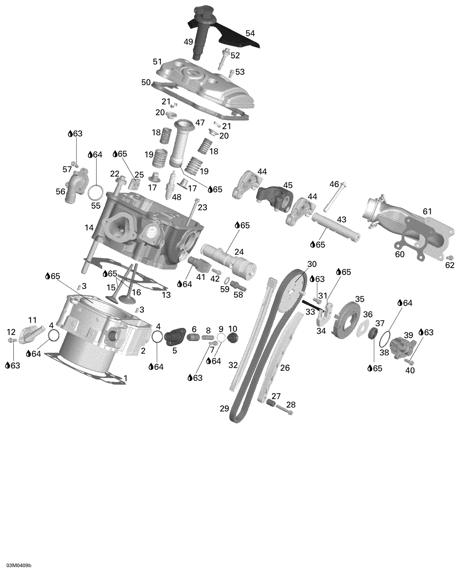 01- Cylinder and Cylinder Head - Rear Side