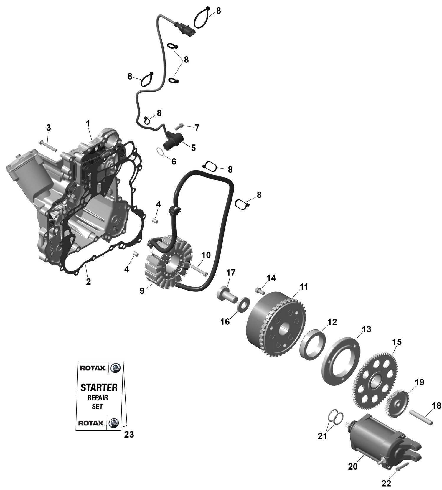 01- ROTAX - Magneto and Electric Starter