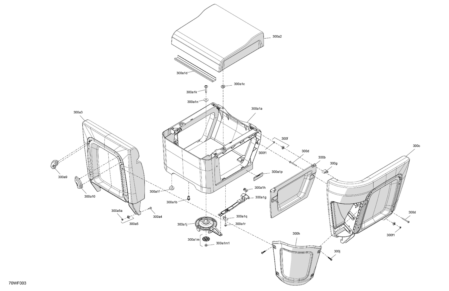 07- FURNITURE - Seat Corner Backrest (RH)