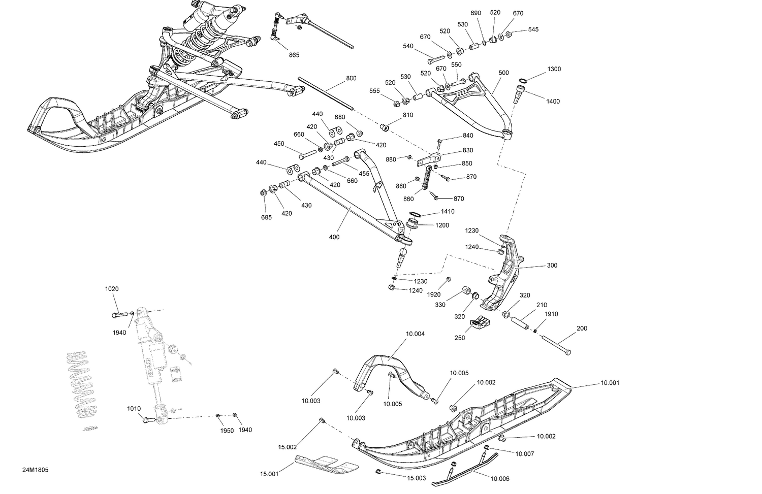 07- Front Suspension And Ski Freeride - Package 165