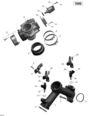 02- Air Intake Manifold And Throttle Body _18r1515 Schematic