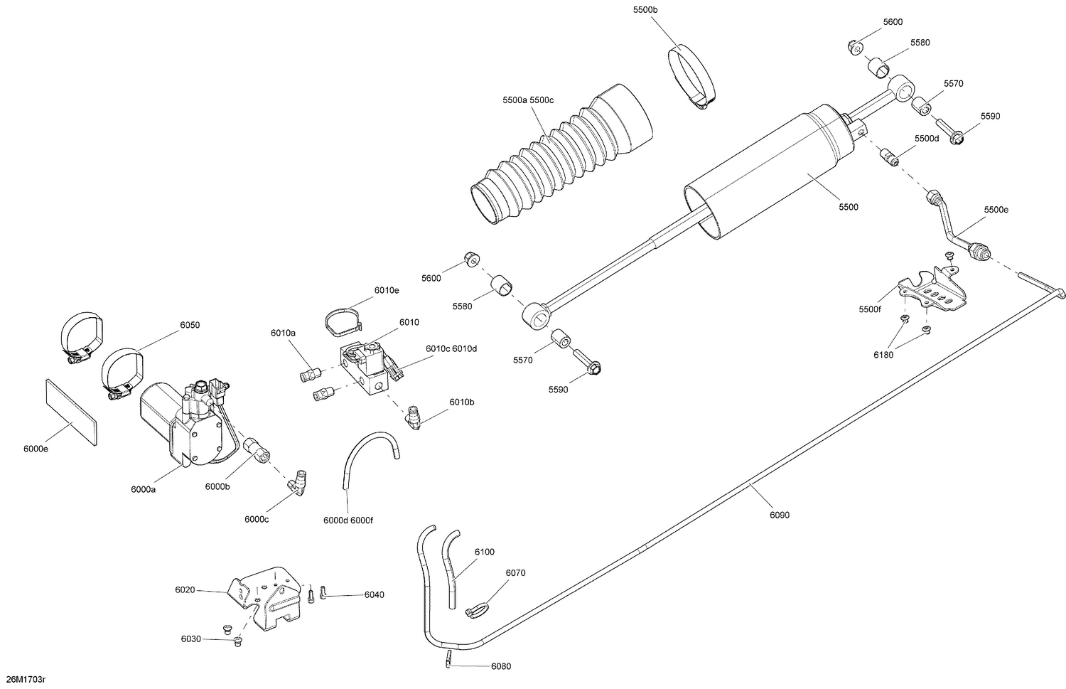 08- Rear Suspension - rMotion with Air Ride - Package SE - Shock