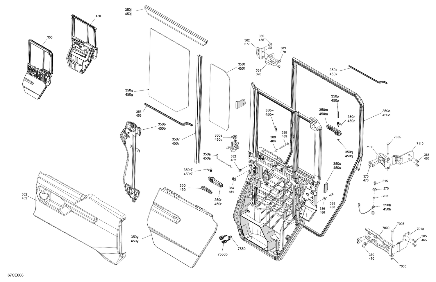 07- Enclosure Cab - Rear Doors