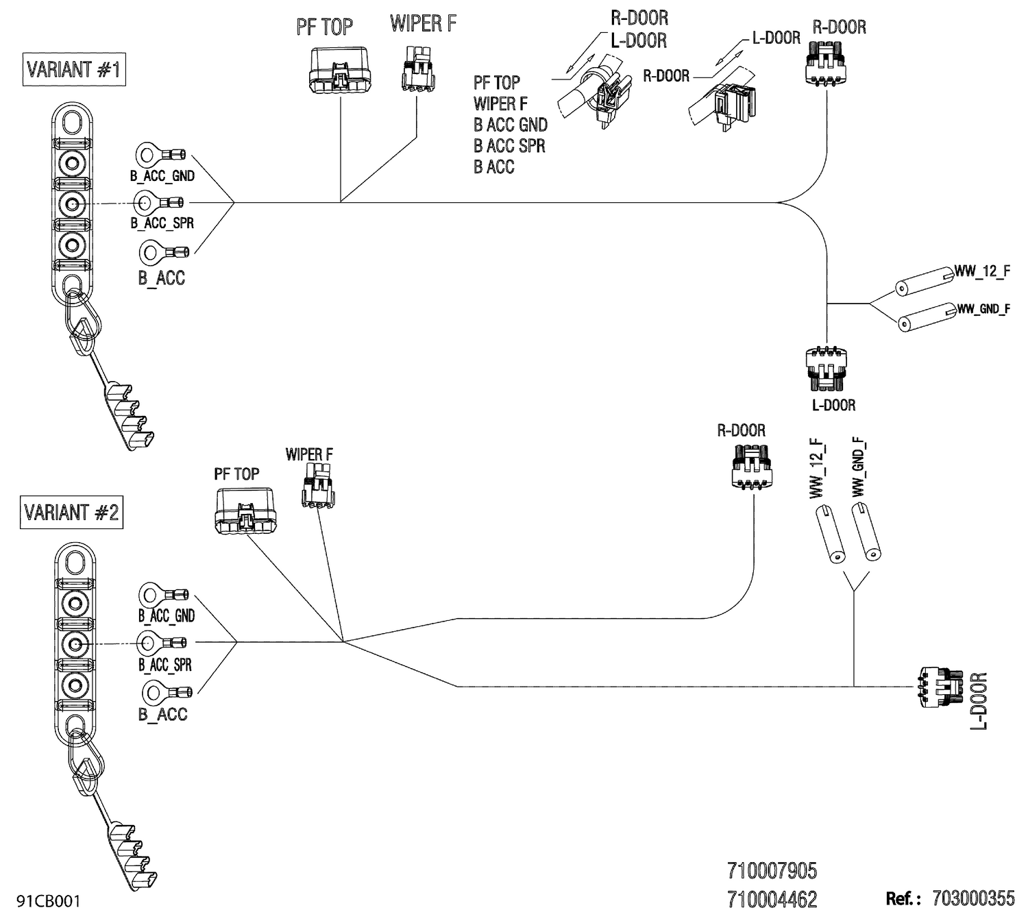 08- Electric - Roof Harness - 710007905