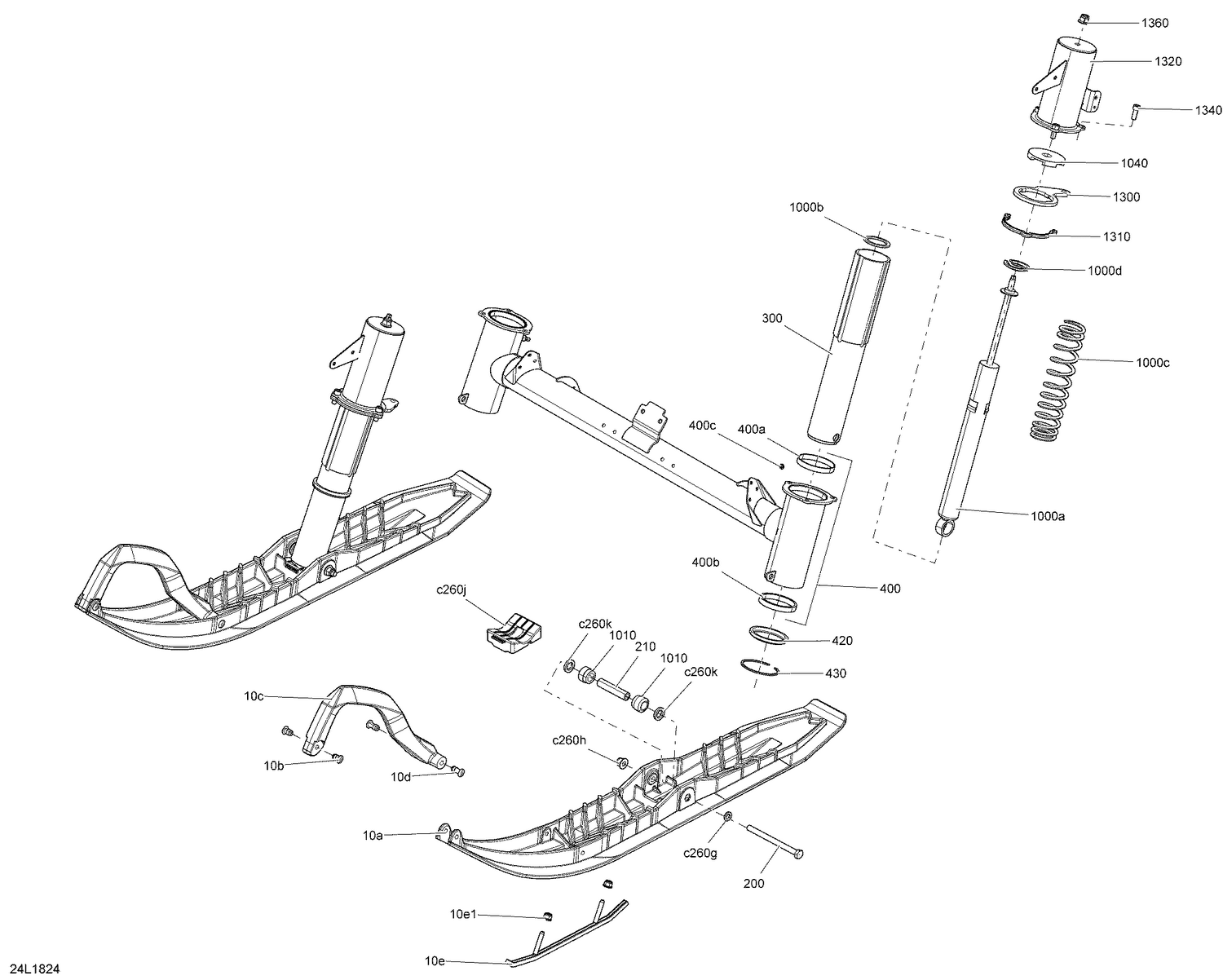 07- Front Suspension And Ski - All Models