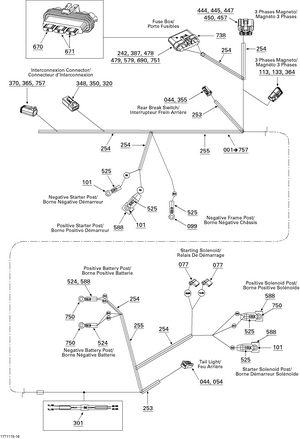 10- Electrical Harness, Rear Section Schematic