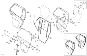 07- Enclosure Cab - Front Doors Schematic
