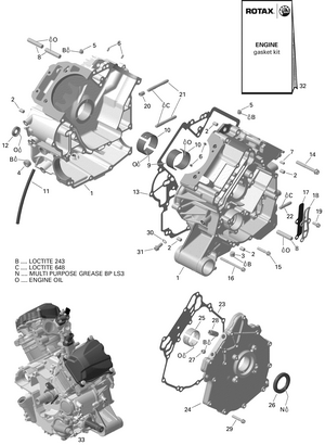 01- Rotax - Crankcase Version 1 Schematic