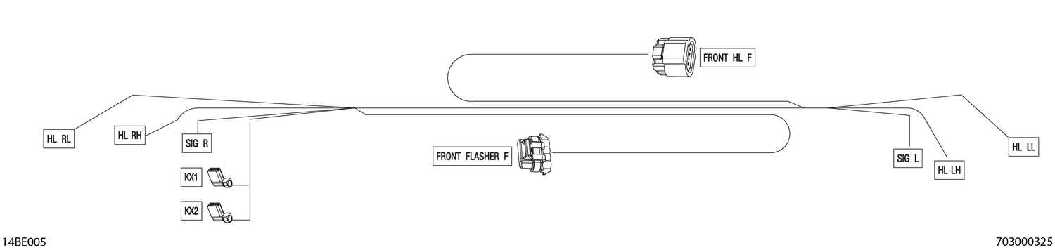 08- Electric - Front Wiring Harness - 710007443