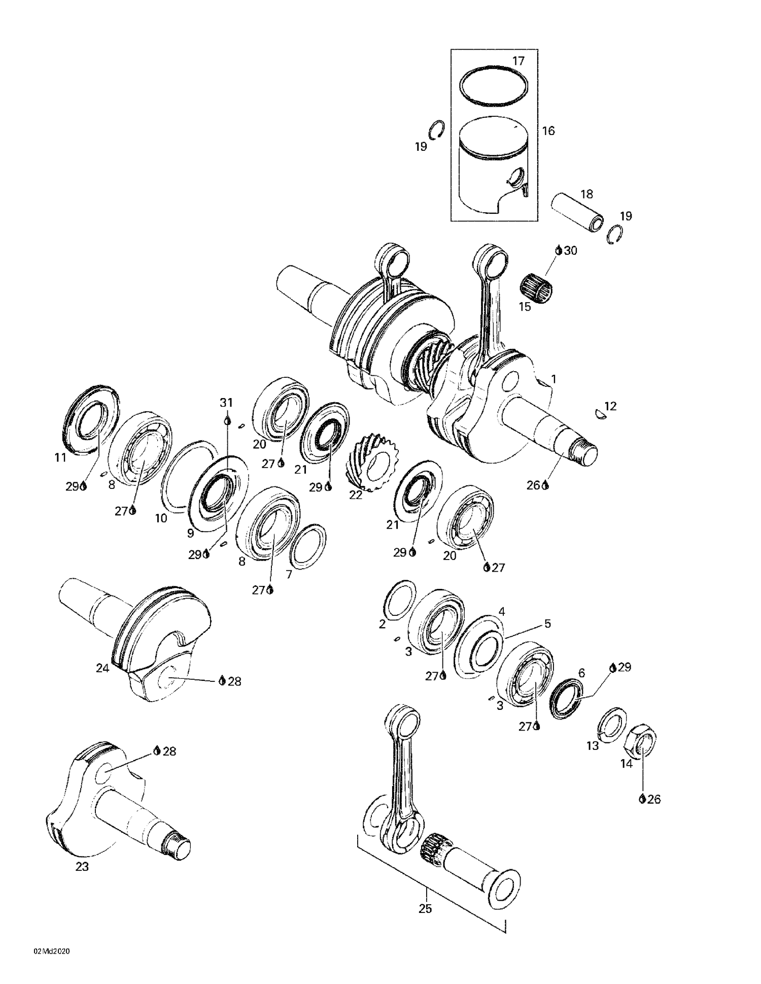 01- Crankshaft And Pistons