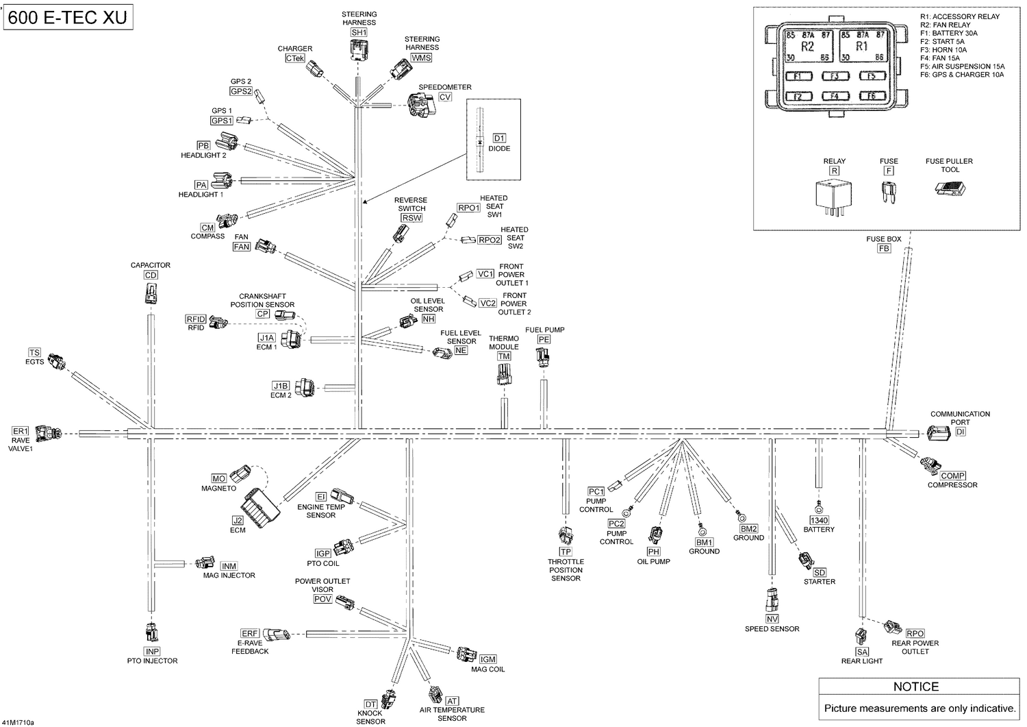 10- Electrical Harness - 600HO E-TEC