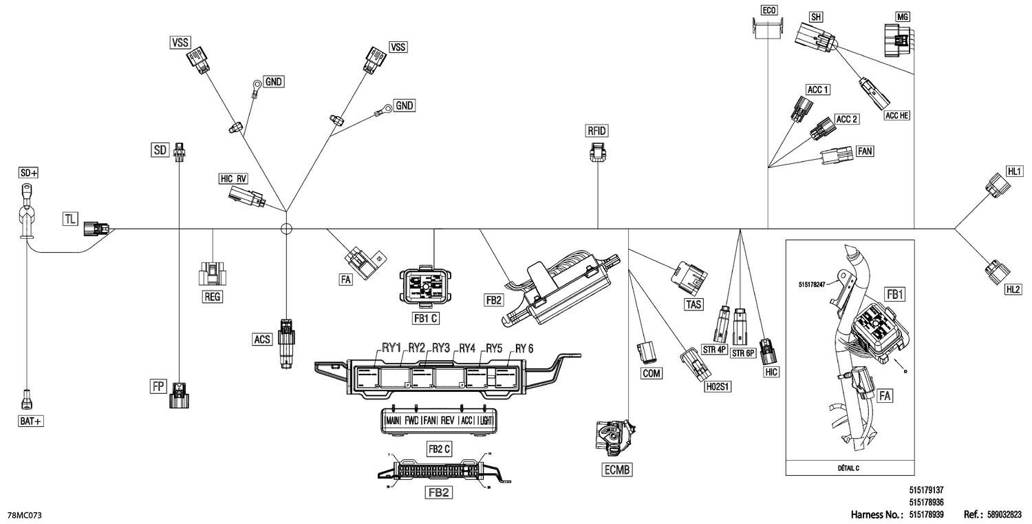 08- Electric - Main Harness - 515178936