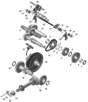 01- Rotax - Gearbox 2 Schematic