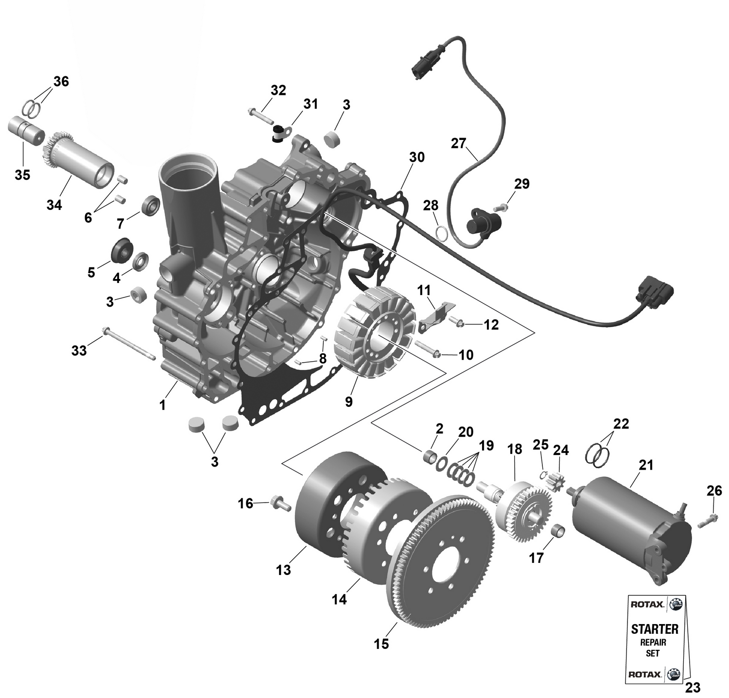 01- ROTAX - Magneto and Electric Starter