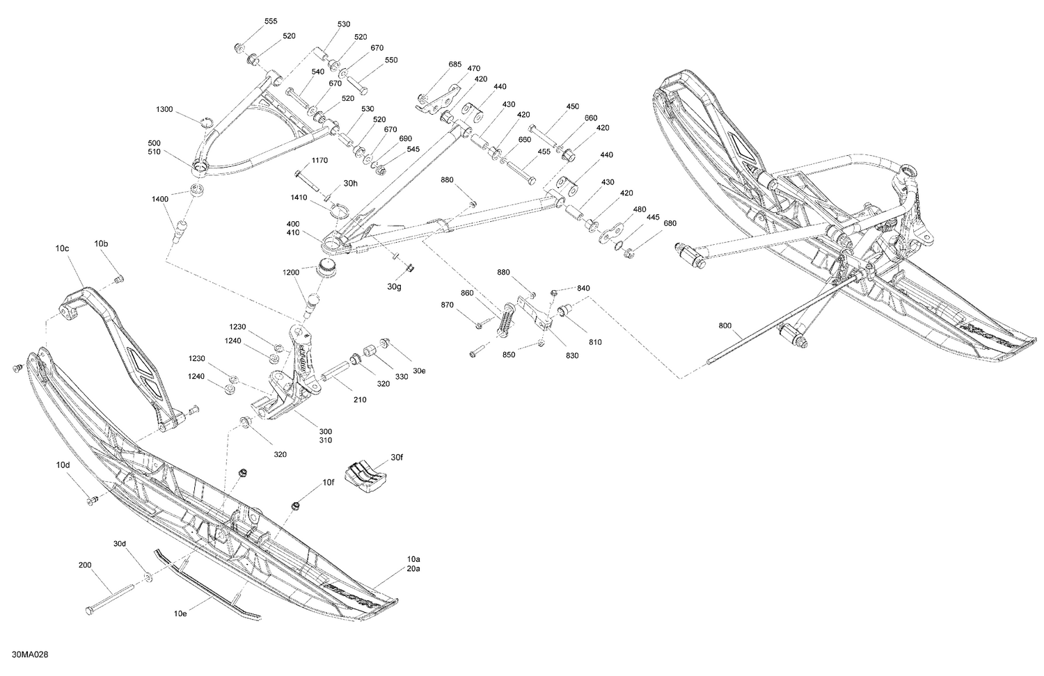 05- Suspension - Front - Ski Pilot X7-16