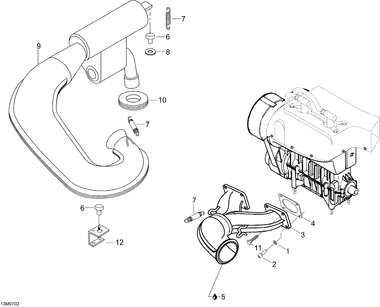 01- Exhaust System 550