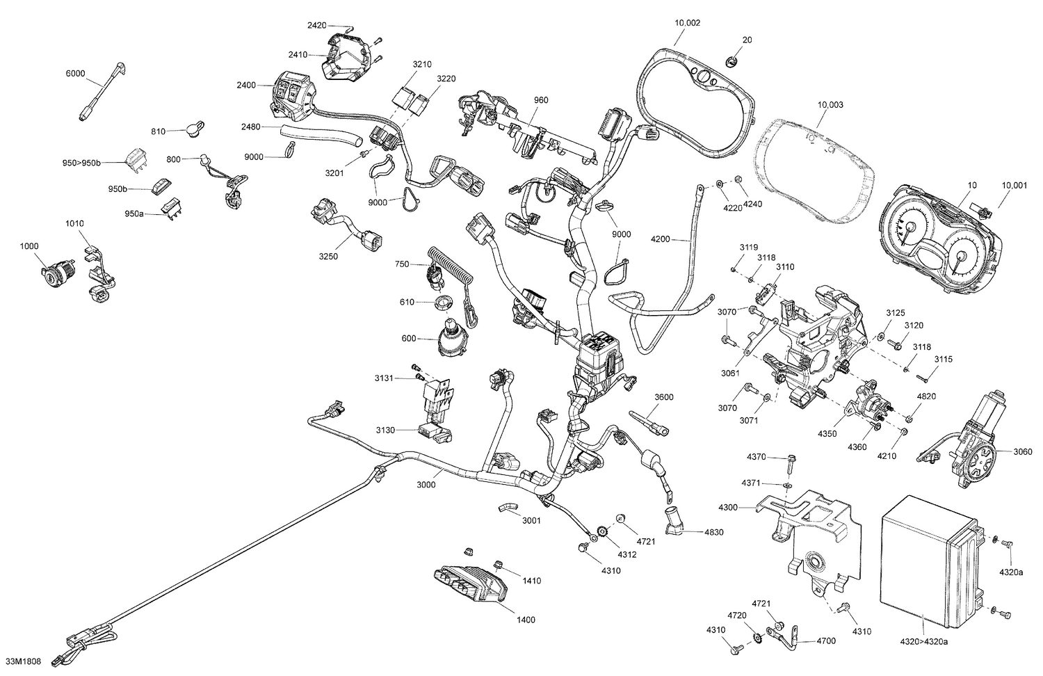 10- Electrical System Grand Touring - 900 ACE - Package LE