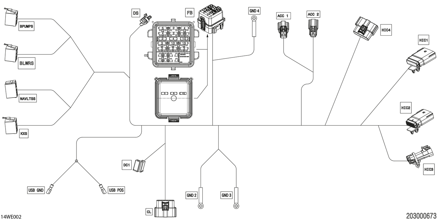 08- ELECTRIC - Console Wiring Harness - 278003868