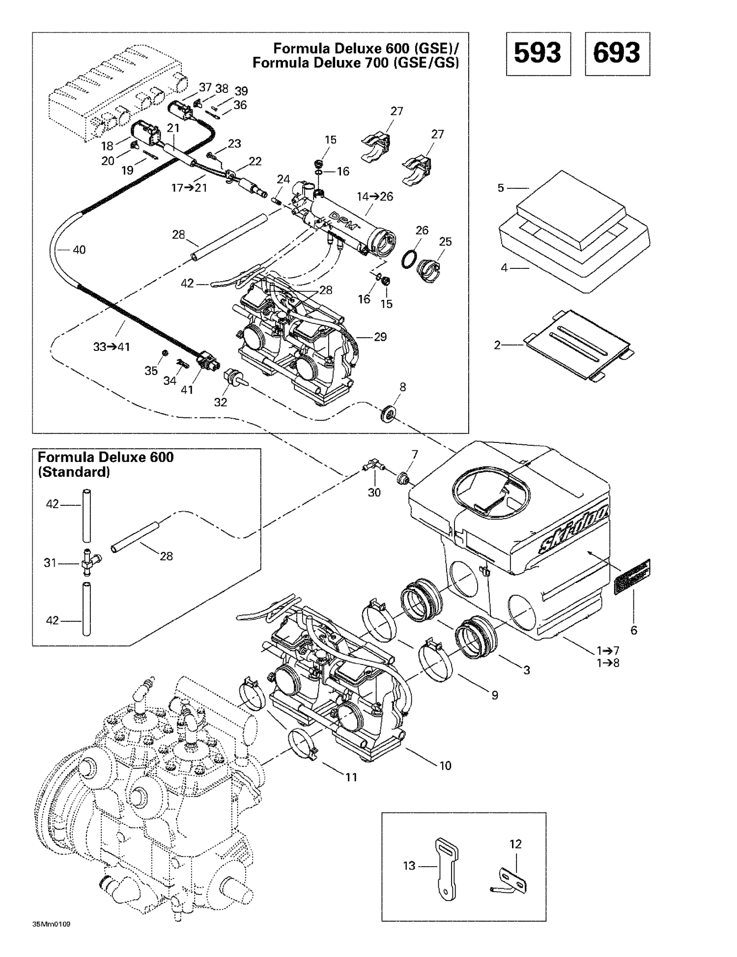 02- Air Intake System (593, 693)