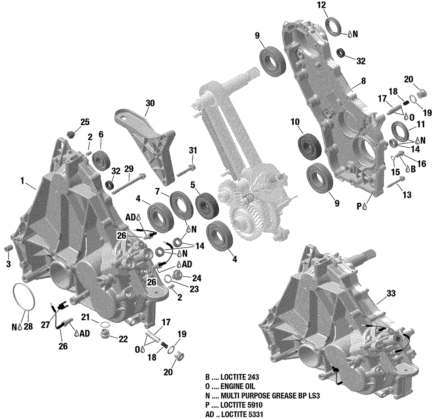 05- Gearbox - Housing - 600 ACE