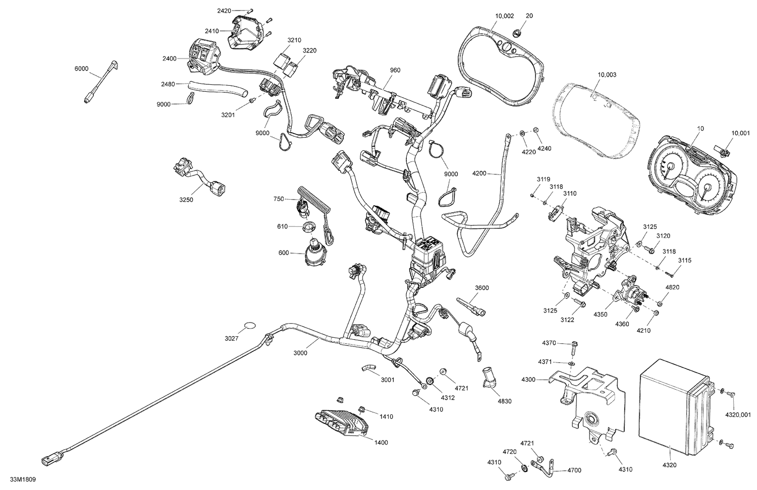 10- Electrical System Renegade - 900 ACE - Package Adrenaline