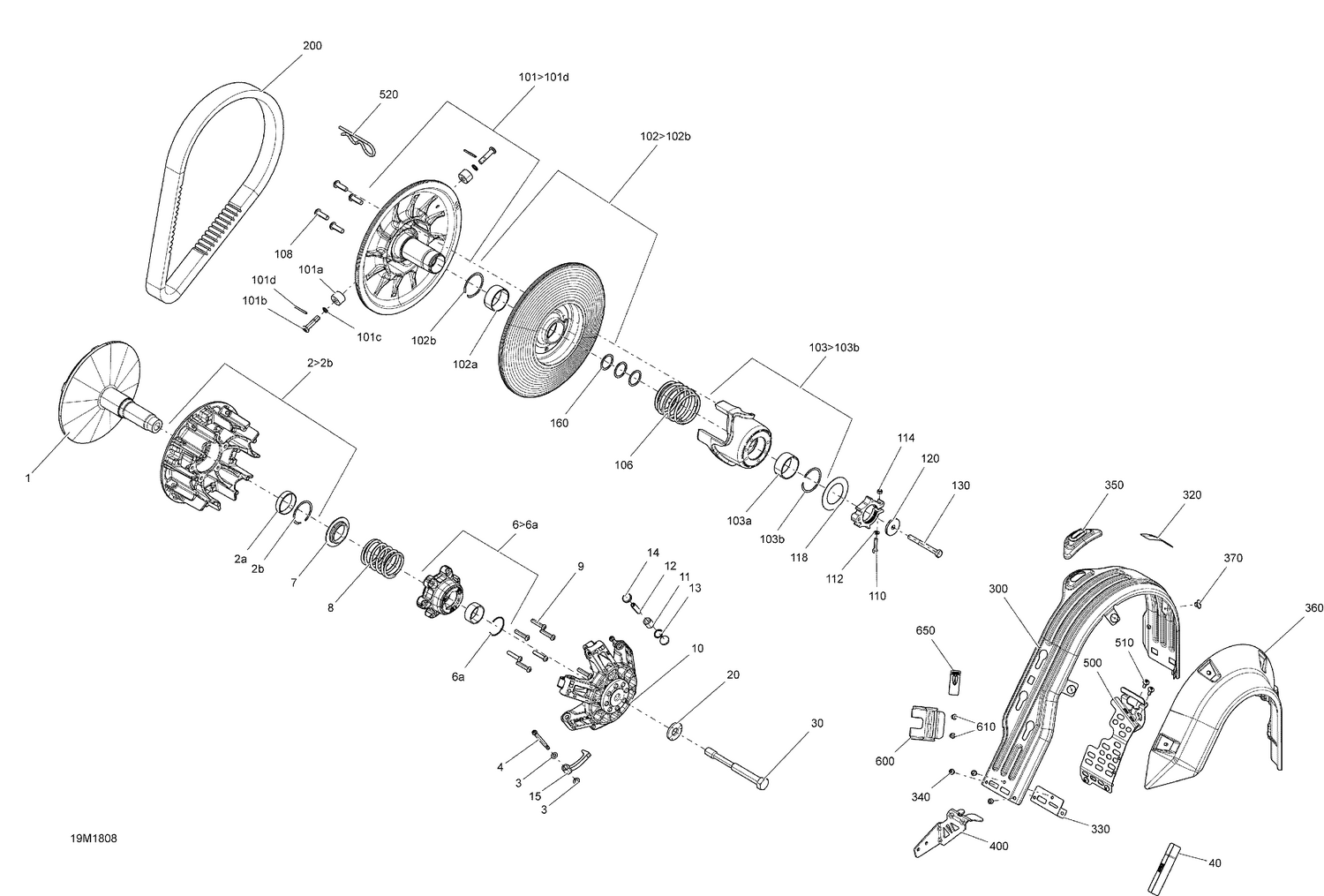 05- Pulley Tundra - 600 ACE