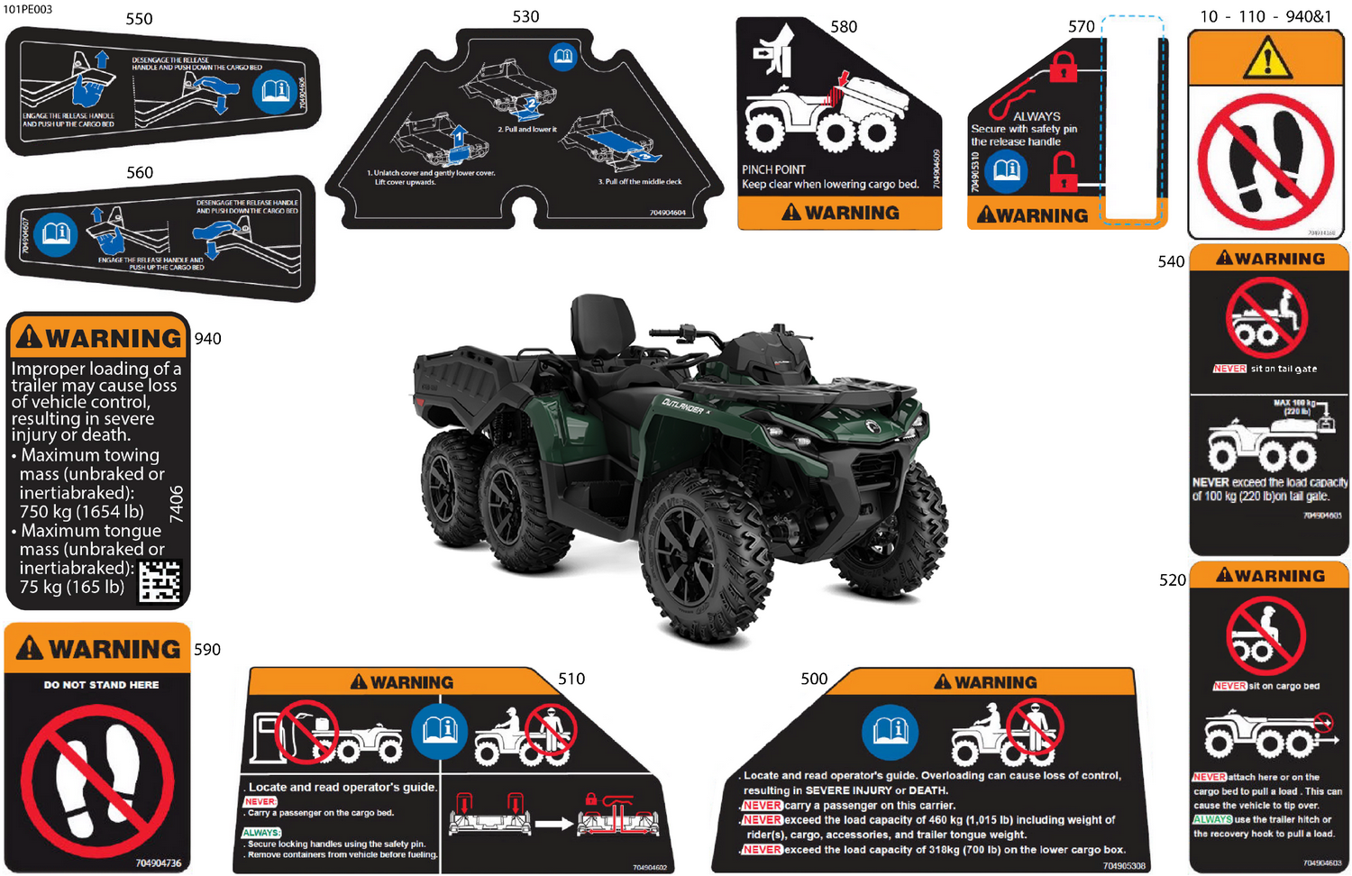 07- Body - Warning Decals Rear Section